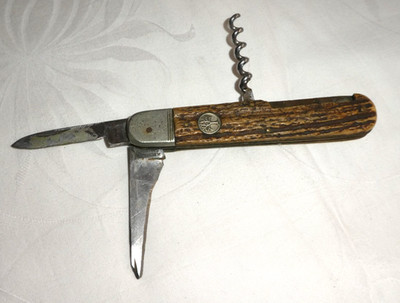 Alt Vintage Taschenmesser Klappmesser von H. Boker Böker & Co Solingen Horngriff