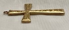 14K Yellow Gold SCROLL CROSS Pendant SCRAP or REPAIR TESTED Vintage Antique — photo 7