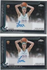 [2] LIAM McNEELEY 2025-26 Topps Chrome Rookie Autographs (2 cards) CHA Hornets