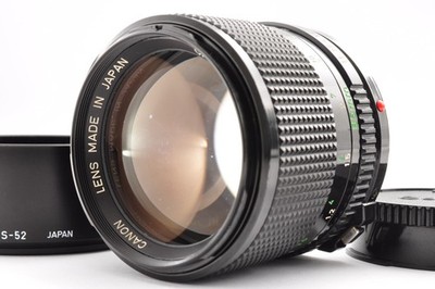 CANON New FD NFD 85mm f/1.8 MF Portrait Prime Lens w/Hood [Near Mint] from Japan