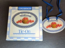 Longaberger Welcome Basket Tie-On