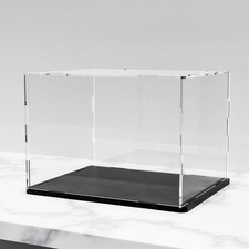 WANLIAN Clear Acrylic Display Case Assemble Countertop Box Cube