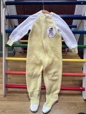 Vintage Classic Film Characters Bambi Yellow Footed One Piece Pajamas 4T USA