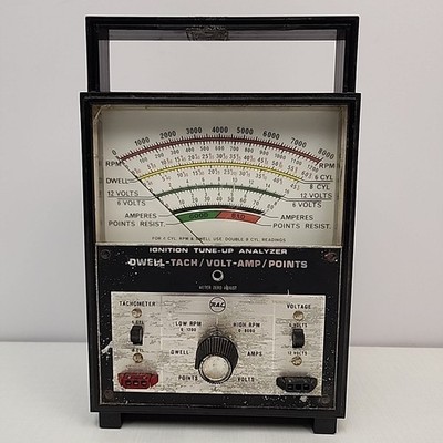 VIntage RAC ignition tune up analyzer ONLY dwell tach volt amp points READ