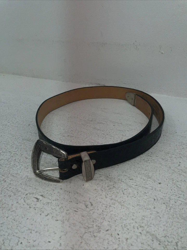 "Nuevo cinturón Dan Post de cuero genuino negro 34"" #5820-01 Z-6" Foto 4 de 4