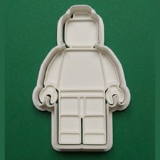 10cm Brick Man Cookie Cutter Playdoh Stamp Fondant Biscuit Mold Tool