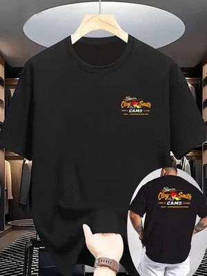 Men'S Summer Casual T-Shirt - Clay Smith CAMS Mr. Horsepower Graphic, White wit