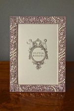 Olivia Riegel Crystal  Pearl "Eloise" 5x7 Photo Frame New in Box