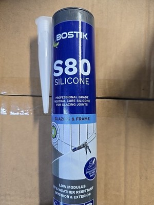 Bostik S80 Silikonverglasung & Rahmen klar 310ml
