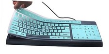 Silicone Keyboard Cover Skin Protector for Standard 104/107 keys keyboard Mint