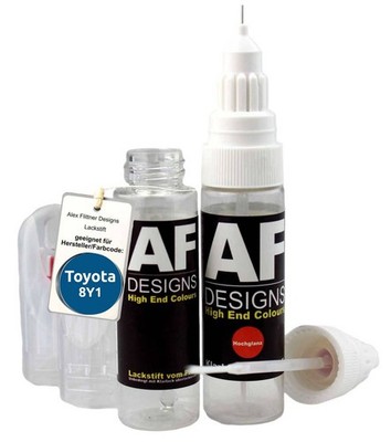 Lackstift für Toyota 8Y1 Pure Blue Perl Klarlack schnelltrocknend Tupflack Autol