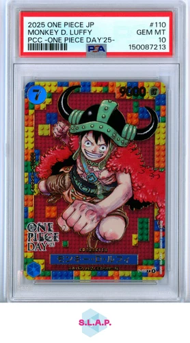 MONKEY D. LUFFY ONE PIECE PREMIUM CARD COLL DAY '25 JAP 2025 110 PSA 10