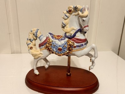 Vintage Lenox Celestial Carousel Horse Collection Bisque Porcelain 24KGold Trim 