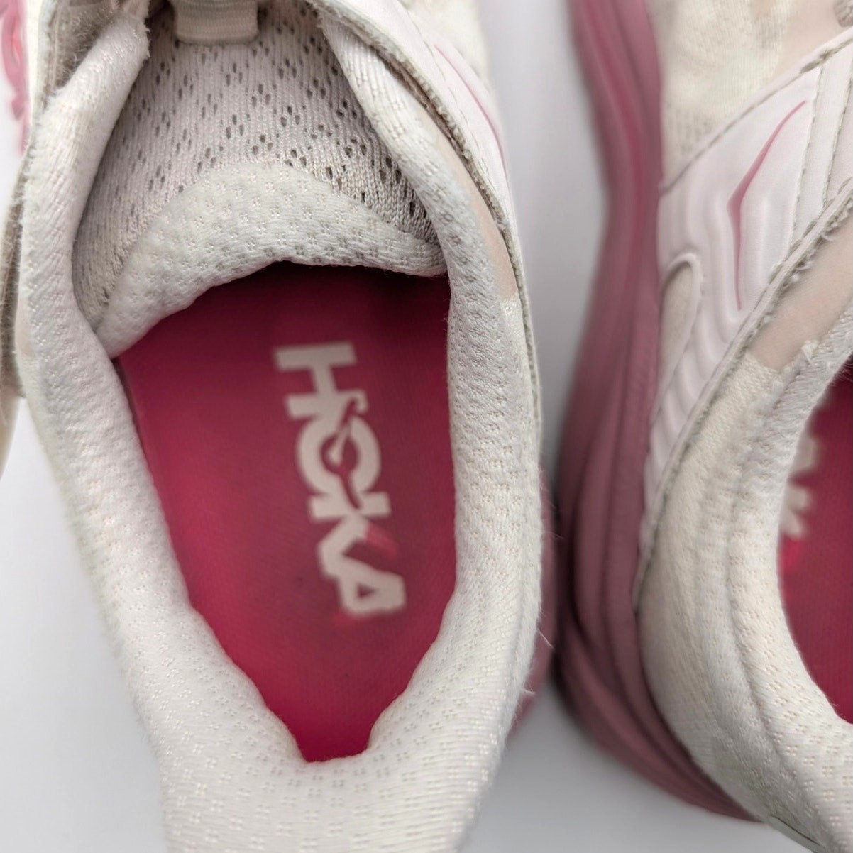 Hoka One One Clifton 10 Running Shoes Rose Cream/Dried Rose Size US2.5 EU34 2/3 thumbnail 9