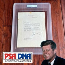 JOHN F. KENNEDY * PSA * Autograph WHITE HOUSE Letter Signed * MEDICAL Advisory