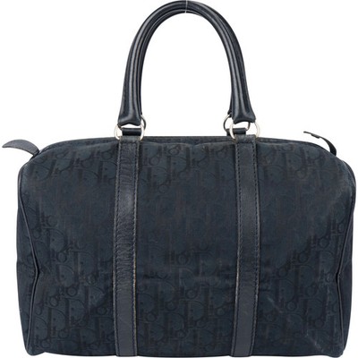 Christian Dior Satin Trotter Monogram Boston 30 Handbag Bag