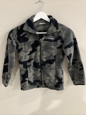 Boys Youth XSmall Used-Excellent Columbia Sweater Camo Zip-up fleece winter