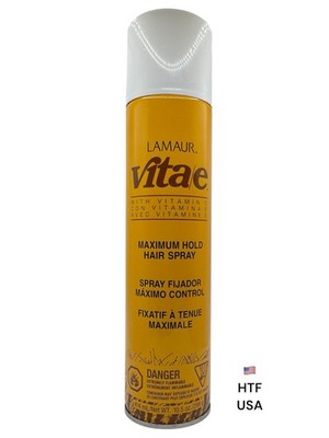 LAMAUR Vitae MAXIMUM HOLD Hairspray 10.5 Oz NEW Vita E