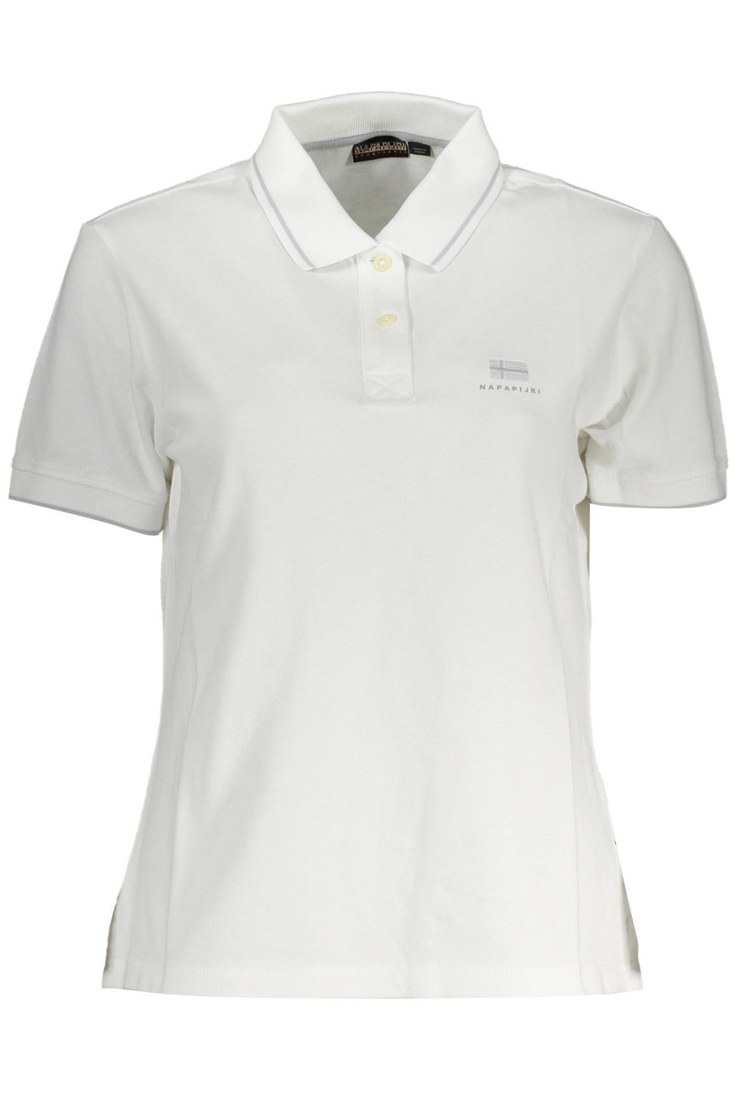 NAPAPIJRI POLO MANICHE CORTE DONNA BIANCO TAGLIA = S