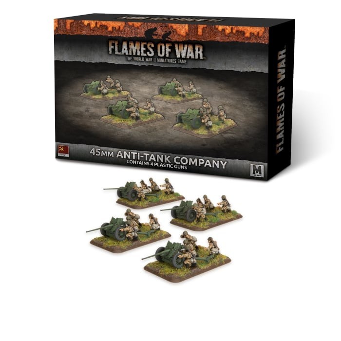 Soviet 45mm Anti-Tank Company - Mid-War - Brand New - Flames of War