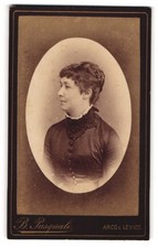 Photograph B. Pasquali, Arco, Lady with Updo in Profile 