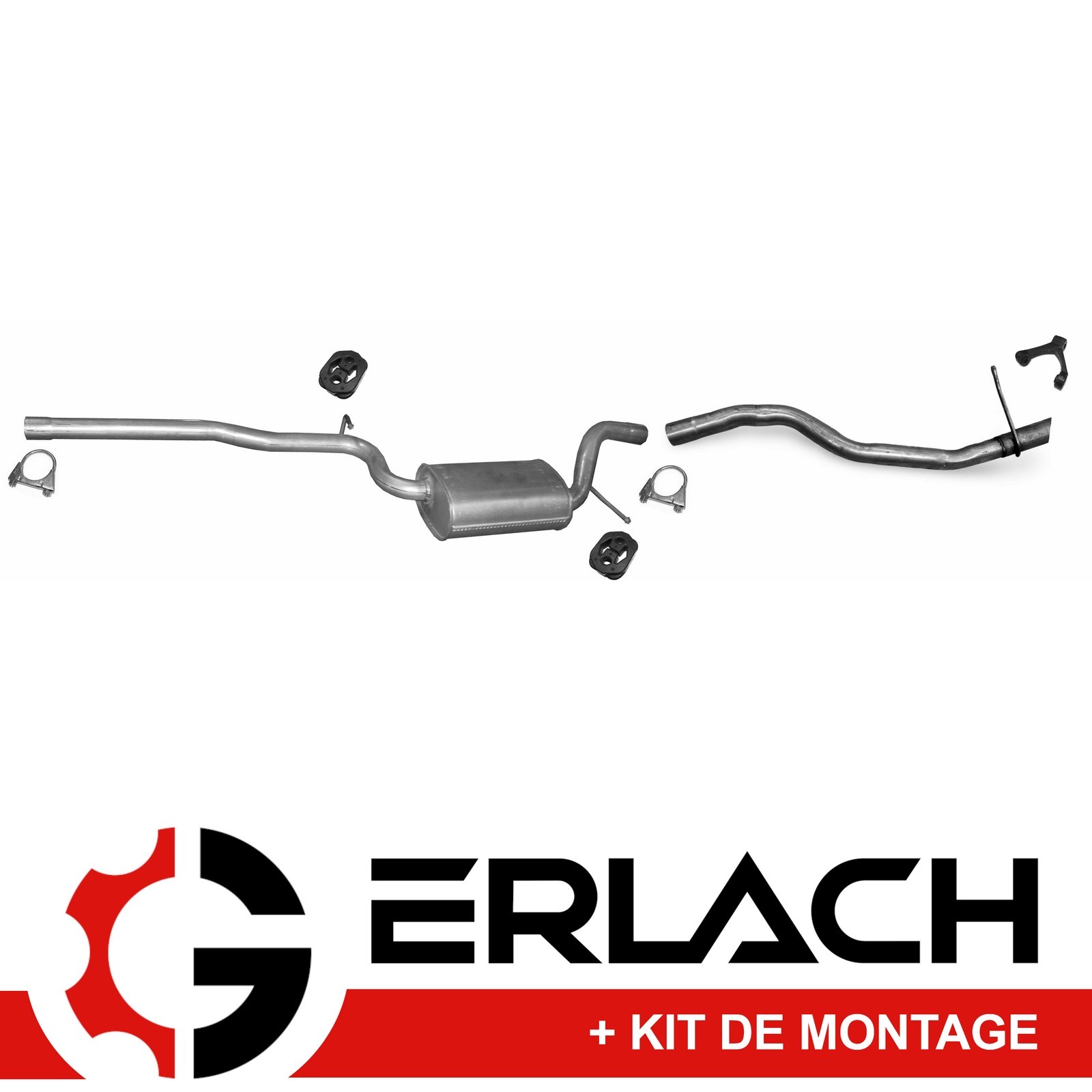 Silencieux echappement Passat B6 B7 1.6 TD reduction bruit et gaz 7172