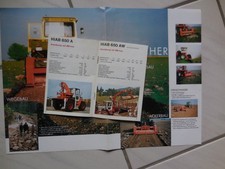 Unimog MB trac Prospekt  Mercedes Benz MB  DB  HIAB Kran Steinbrecher  Prospekte