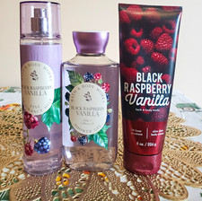 New Bath & Body Works Black Raspberry Vanilla  Mist Shower Gel & Body Cream
