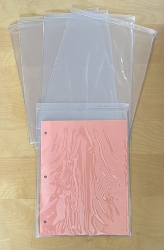 Avery VJH4-129 Clear Vinyl Hanging Job Ticket Holders 9"x12" - Set of 10