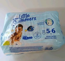 Huggies Little Swimmers Size 5/6 Finding Nemo Swim Diapers 17 Count New