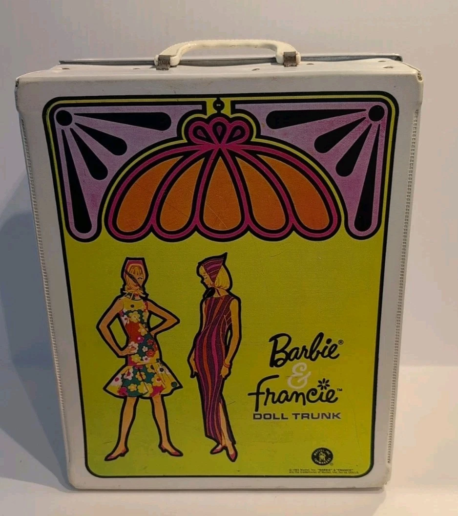 Lot Vêtements Barbie Vintage Années 60 + Valise, Collection Mattel