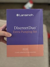 Lansinoh DiscreetDuo Extra Pumping Set w/2 Milk Collectors  Accessories