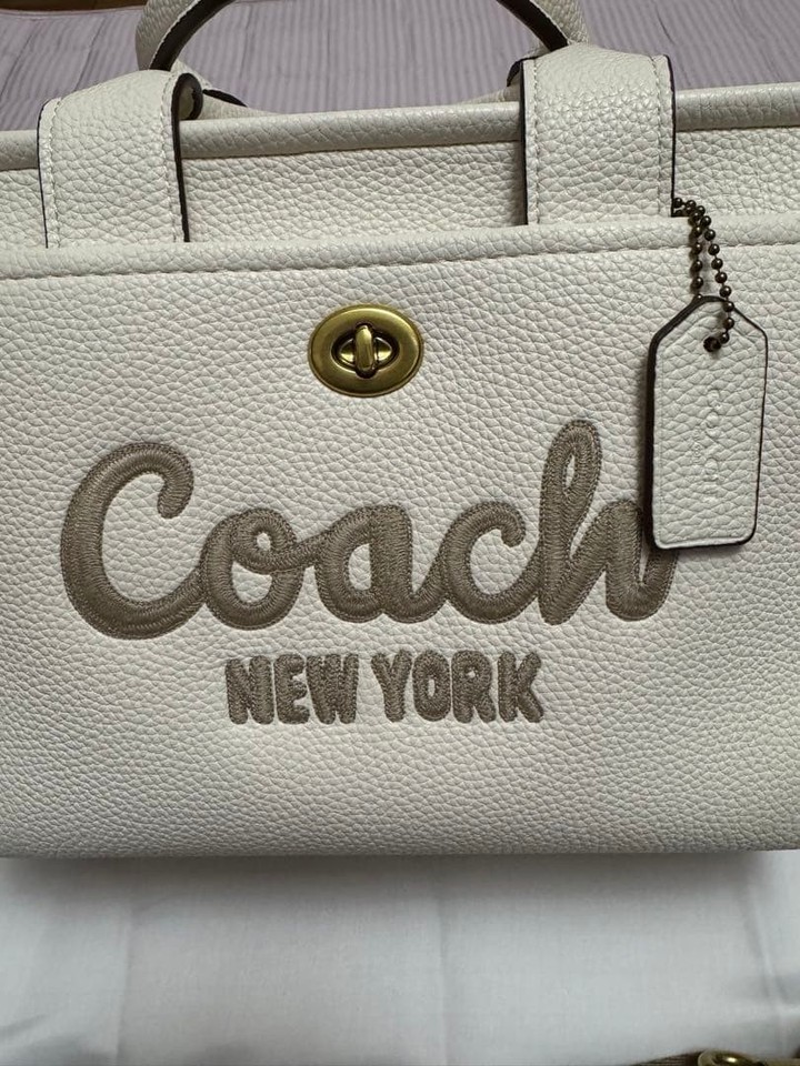 [a4M-7] Coach White Tote Bag [ad4] | eBay