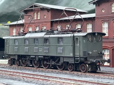 Piko H0 51825 AC E-Lok E 52 DB 152 Bundesbahn Elektrolok gealtert patiniert OVP