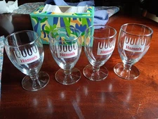 VTG HAMM'S White Crown Goblet Chalice "From the Land of Sky Blue Waters" 5-1/4”