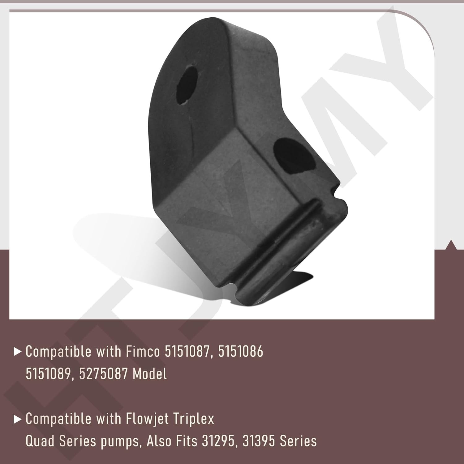 8 Pack 5095202 Rubber Pump Feet Replacement Parts, Black, Compatible with... 