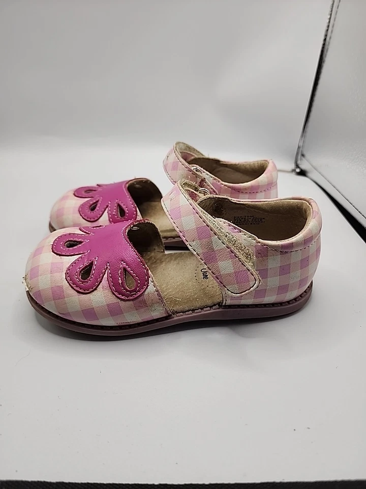 Livie & Luca Shoes Girls 10 Pink White Gingham Matilda Jane Slip On Ballet Flats - Image 3 of 4