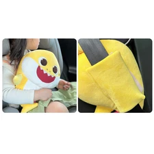 New PINKFONG Baby Shark Safety Belt Plush Doll Universal Car Seat Toy