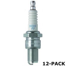 NGK Spark Plug 3130 12-PACK ; BR8EG 14mm Copper Core Nickel, Flat Seat, HR 8