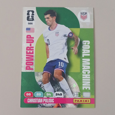 Panini Christian Pulisic USA FIFA Fußball Trading Card Power-Up Nr. 606