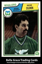 1983-84 O-Pee-Chee Richie Dunn #137 Hartford Whalers NHL Hockey 