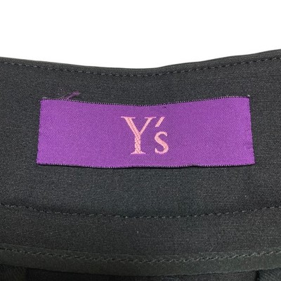 Y's Pink Label Yohji Yamamoto Cropped Wide Pants, Size 1 Black