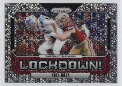 2024 Panini Prizm Lockdown! No Huddle Prizm Nick Bosa #3 11xg