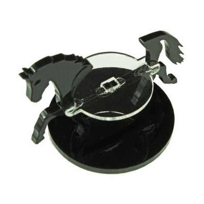 Litko Token Set 28mm  40mm Round Base - Horse/Character Mount Marker - Bla New