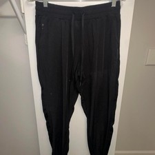 Recreation by Thread & Supply Joggers Womens Medium Black Excellent Drawstring