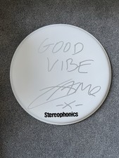 Jamie Morrison Stereophonics Signed Drum Skin 13inch 86TV’s