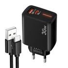 Fast Charger USB Type C 30W Power Adapter Plug Adapter Cable For Samsung Phone