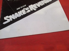 Snake's Revenge Nintendo NES Manuale Istruzioni SOLO Libretto