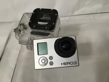 Hero3 GoPro black silver action camera, NO battery/ not working