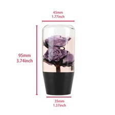 Jdm 10cm Vip Purple Real Flowers Manual Gear Stick Shift Knob Lever Shifter X1 Jdm 10cm Vip Purple Real Flowers Manual Gear Stick Shift Knob Lever Shifter X1